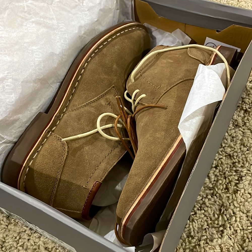 New! Kenneth Cole Reaction Desert Sun Chukka Boots RM62212SU Taupe Men’s Sz 8.5